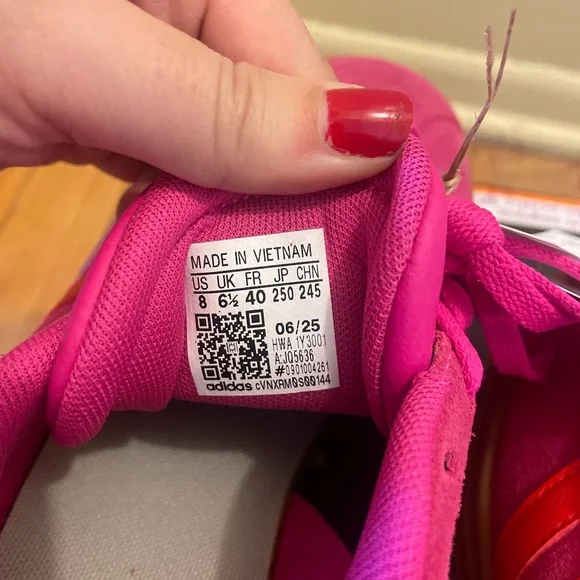 Adidas vl court bold pink platform women’s NWT sneakers - Picture 6 of 6